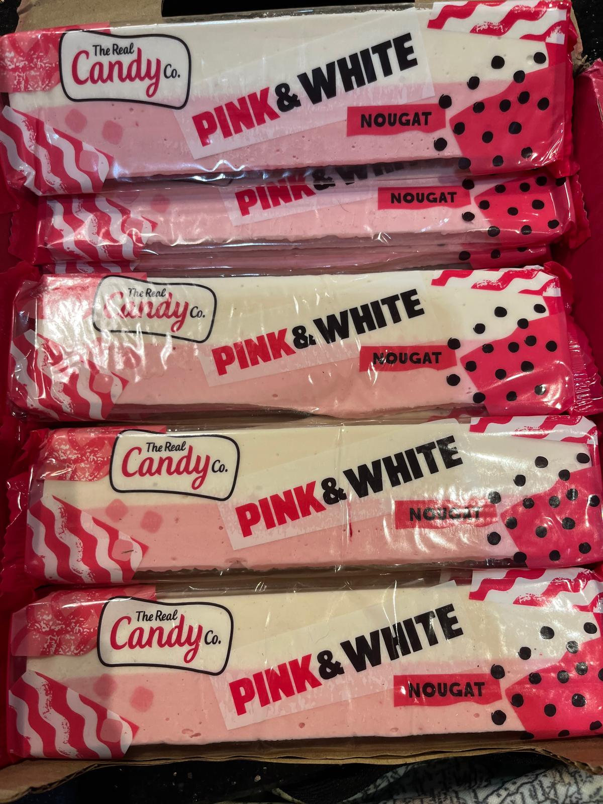 Pink and White Nougart Bars image 0