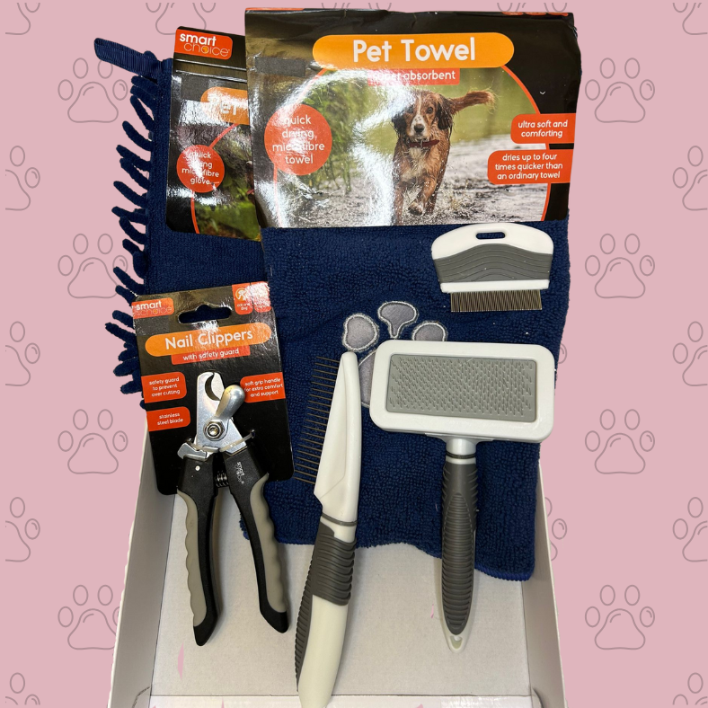 🐾 The Dog Grooming Box – 6-Piece Pamper & Care Set for Dogs 🛁✨